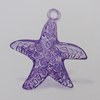 Transparent Acrylic Pendant. Fashion Jewelry Findings. Star 27x25mm Slod by Bag