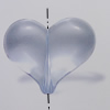 Transparent Acrylic Beads. Fashion Jewelry Findings. Heart 24x30mm Sold by Bag
