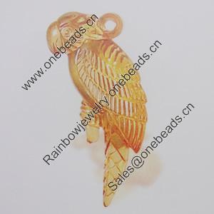 Transparent Acrylic Pendant. Fashion Jewelry Findings. Animal 40x17mm Slod by Bag