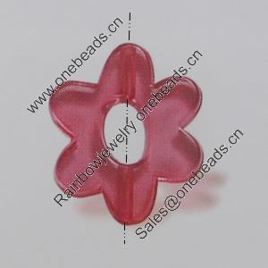 Transparent Acrylic Beads. Fashion Jewelry Findings. Flower 20x17mm Sold by Bag