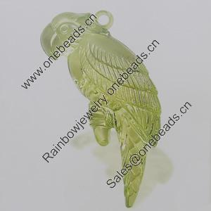 Transparent Acrylic Pendant. Fashion Jewelry Findings. Animal 68x25mm Slod by Bag