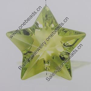 Transparent Acrylic Beads. Fashion Jewelry Findings. Star 47mm Sold by Bag