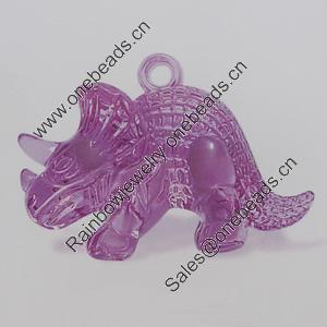 Transparent Acrylic Pendant. Fashion Jewelry Findings. Animal 46x32mm Slod by Bag