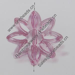 Transparent Acrylic Beads. Fashion Jewelry Findings. Flower 23mm Sold by Bag