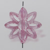 Transparent Acrylic Beads. Fashion Jewelry Findings. Flower 23mm Sold by Bag