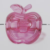 Transparent Acrylic Beads. Fashion Jewelry Findings. Apple 26x28mm Sold by Bag