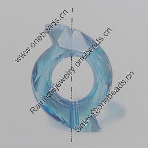 Transparent Acrylic Beads. Fashion Jewelry Findings. 15x18mm Sold by Bag