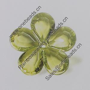 Transparent Acrylic Beads. Fashion Jewelry Findings. Flower 20mm Sold by Bag