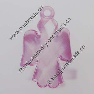 Transparent Acrylic Pendant. Fashion Jewelry Findings. 24x22mm Slod by Bag