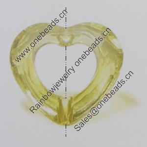 Transparent Acrylic Beads. Fashion Jewelry Findings. Heart 18x20mm Sold by Bag
