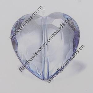 Transparent Acrylic Beads. Fashion Jewelry Findings. Heart 24mm Sold by Bag