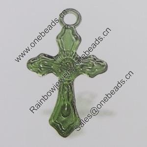 Transparent Acrylic Pendant. Fashion Jewelry Findings. Cross 10mm Slod by Bag