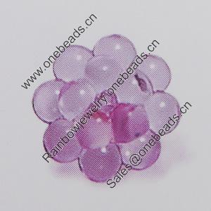 Transparent Acrylic Beads. Fashion Jewelry Findings. Flower 14mm Sold by Bag