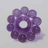 Transparent Acrylic Beads. Fashion Jewelry Findings. Flower 18mm Sold by Bag