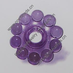 Transparent Acrylic Beads. Fashion Jewelry Findings. Flower 18mm Sold by Bag