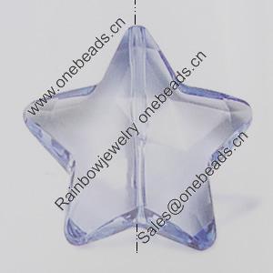 Transparent Acrylic Beads. Fashion Jewelry Findings. Star 30mm Sold by Bag