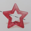 Transparent Acrylic Beads. Fashion Jewelry Findings. Star 35mm Sold by Bag