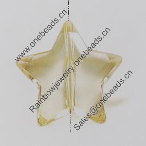 Transparent Acrylic Beads. Fashion Jewelry Findings. Star 24x25mm Sold by Bag