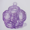 Transparent Acrylic Pendant. Fashion Jewelry Findings. Flower 39x43mm Slod by Bag