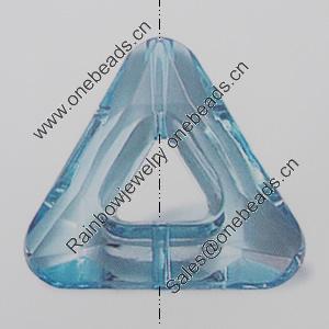 Transparent Acrylic Beads. Fashion Jewelry Findings. Triangle 27x30mm Sold by Bag