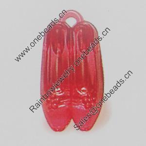 Transparent Acrylic Pendant. Fashion Jewelry Findings. 22x12mm Slod by Bag