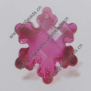 Transparent Acrylic Connector. Fashion Jewelry Findings. Flower 26mm Sold by Bag