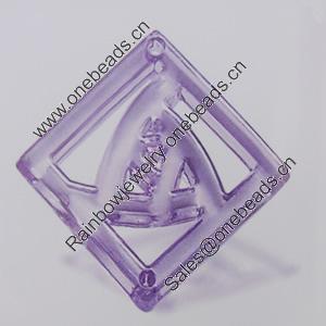 Transparent Acrylic Connector. Fashion Jewelry Findings. Diamond 35mm Sold by Bag