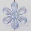 Transparent Acrylic Beads. Fashion Jewelry Findings. Flower 34mm Sold by Bag