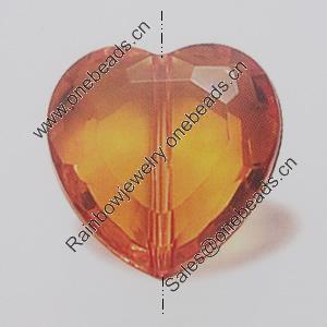 Transparent Acrylic Beads. Fashion Jewelry Findings. Heart 22mm Sold by Bag