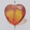 Transparent Acrylic Beads. Fashion Jewelry Findings. Heart 22mm Sold by Bag