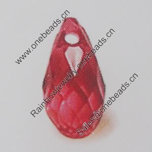 Transparent Acrylic Pendant. Fashion Jewelry Findings. Teardrop 13x6mm Slod by Bag