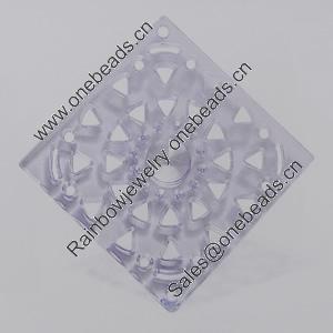 Transparent Acrylic Connector. Fashion Jewelry Findings. Diamond 56mm Sold by Bag