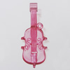 Transparent Acrylic Pendant. Fashion Jewelry Findings. Musical instrument 54x22mm Slod by Bag