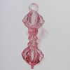 Transparent Acrylic Pendant. Fashion Jewelry Findings. 43x14mm Sold by Bag