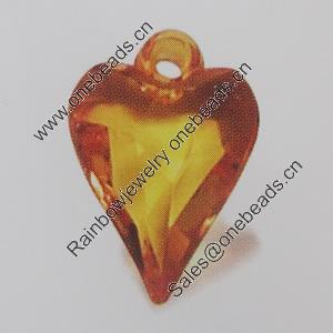 Transparent Acrylic Pendant. Fashion Jewelry Findings. Heart 19x14mm Sold by Bag