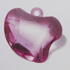 Transparent Acrylic Pendant. Fashion Jewelry Findings. Heart 28x30mm Sold by Bag