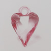 Transparent Acrylic Pendant. Fashion Jewelry Findings. Heart 15x10mm Sold by Bag