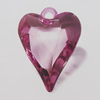 Transparent Acrylic Pendant. Fashion Jewelry Findings. Heart 28x21mm Sold by Bag