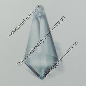 Transparent Acrylic Pendant. Fashion Jewelry Findings. 20x9mm Sold by Bag