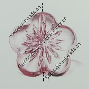 Transparent Acrylic Beads. Fashion Jewelry Findings. Flower 22mm Sold by Bag