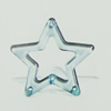 Transparent Acrylic Connector. Fashion Jewelry Findings. Star 28x26mm Sold by Bag
