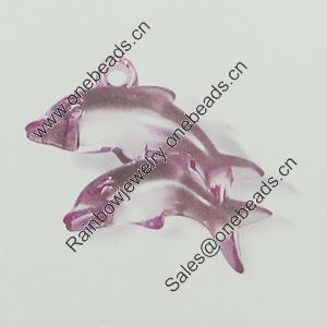Transparent Acrylic Pendant. Fashion Jewelry Findings. Animal 34x31mm Sold by Bag
