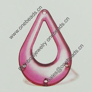 Transparent Acrylic Connector. Fashion Jewelry Findings. Teardrop 21x31mm Sold by Bag