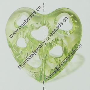 Transparent Acrylic Beads. Fashion Jewelry Findings. Heart 35mm Sold by Bag