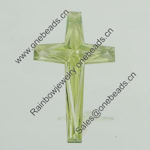 Transparent Acrylic Pendant. Fashion Jewelry Findings. Cross 37x60mm Sold by Bag