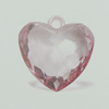 Transparent Acrylic Pendant. Fashion Jewelry Findings. Heart 29x30mm Sold by Bag