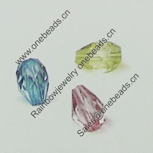 Transparent Acrylic Beads. Fashion Jewelry Findings. 5x7mm Sold by Bag