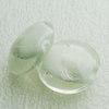 Silver Foil Lampwork Beads, Oblate 20.5mm,10mm Hole:Approx 2mm, Sold by PC