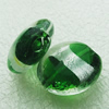 Silver Foil Lampwork Beads, Oblate 20.5mm,10mm Hole:Approx 2mm, Sold by PC