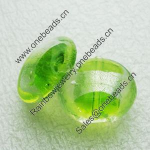 Silver Foil Lampwork Beads, Oblate 20.5mm,10mm Hole:Approx 2mm, Sold by PC